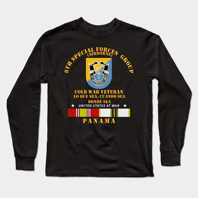 Cold War Vet - 8th SFG - Panama Long Sleeve T-Shirt by twix123844